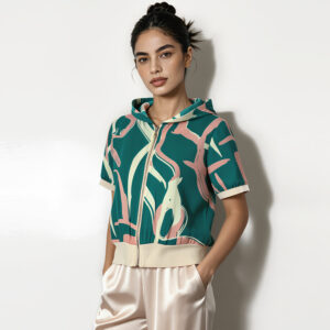 2026 best selling women's casual two piece set – short sleeve top (solid color/abstract pattern) paired with trousers | wholesale women's casual wear and loungewear