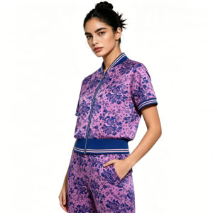 2026 best selling women's casual two piece set – short sleeve top (solid color/print) paired with long pants (zipper) | wholesale women's casual wear and loungewear