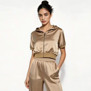 cyr 26037 hot selling women's two piece casual set: solid color zipper hoodie and pants, women's casual wear, wholesale women's homewear.