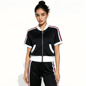 2026 best selling women's casual two piece set – short sleeve top (solid color) paired with trousers | wholesale women's casual wear and loungewear (复制)